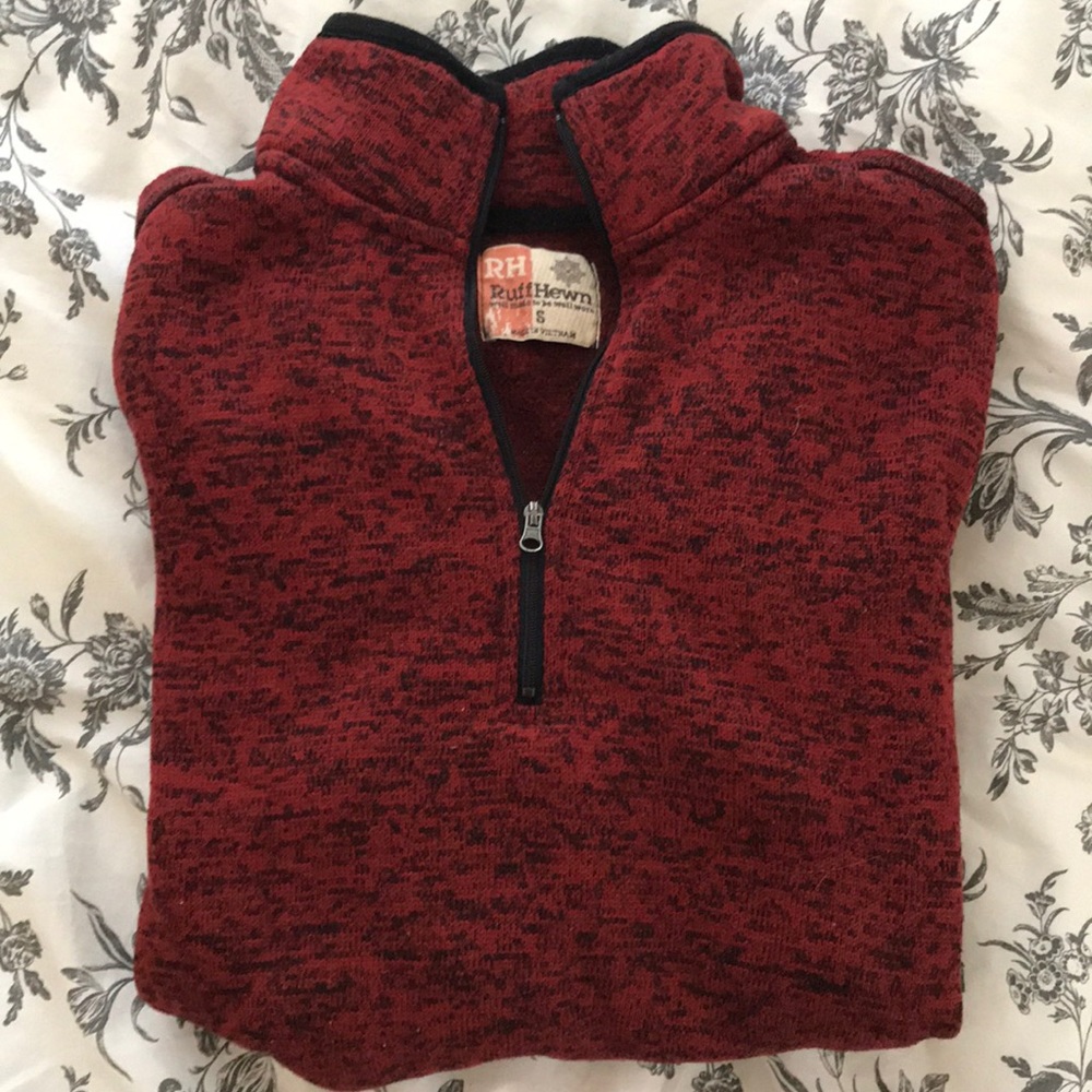 Red Quarter Zip Fleece